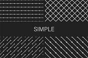 Minimalistc dark seamless patterns, a Pattern Graphic by ExpressShop (Thumbnail 5 of 10)