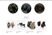 Paintball Guns & Gears Store, a Shopify Template by HasnainDEV (Thumbnail 2 of 3)