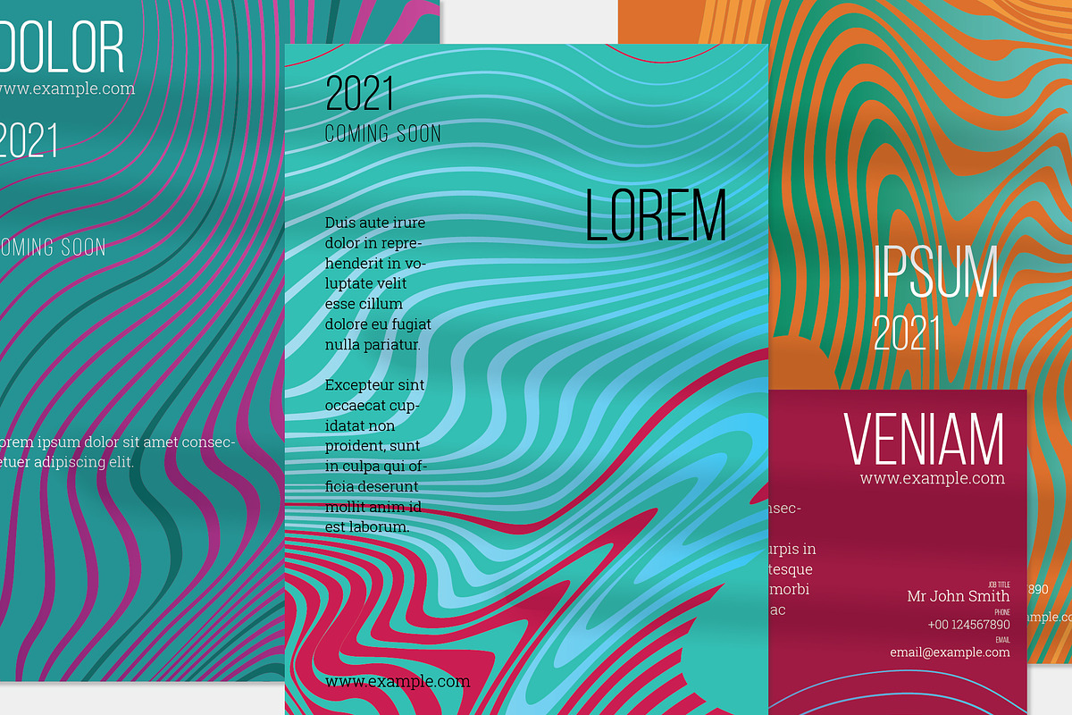 Flyer template A4 Marble Abstract, a Flyer Template by Zebra-Finch (Photo 1 of 2)