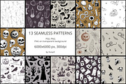 Halloween seamless patterns, a Pattern Graphic by AnMark (Thumbnail 5 of 5)