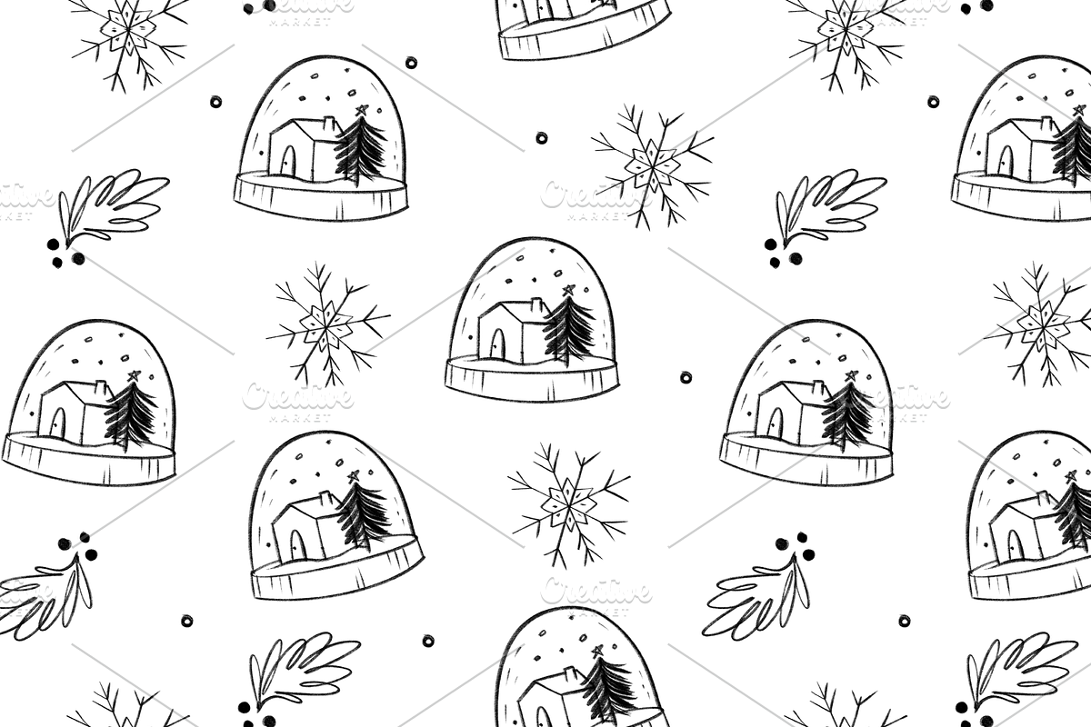 Christmas Doodles and Wallpapers, a Food Illustration by Marinastu (Photo 9 of 10)