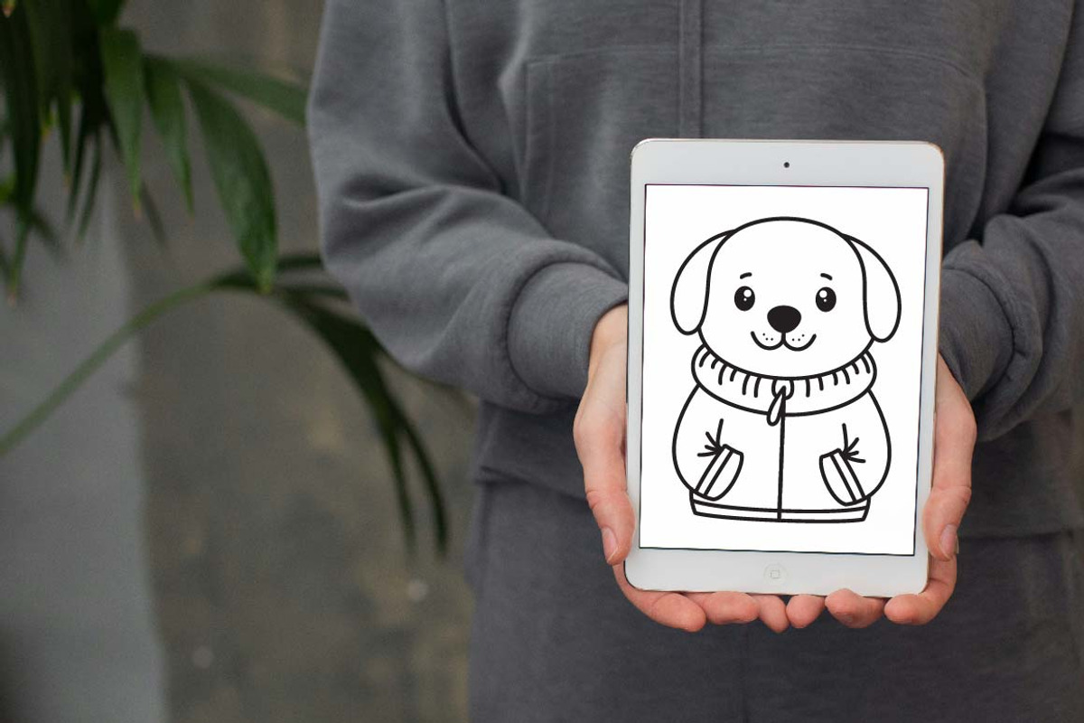 12 Cute Puppy Dog Wearing Jacket, an Animal Illustration by jongcreative (Photo 7 of 7)