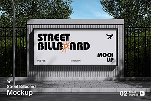 Street Billboard Mockup Bundle Set, an Advertising Mockup by Rielismee