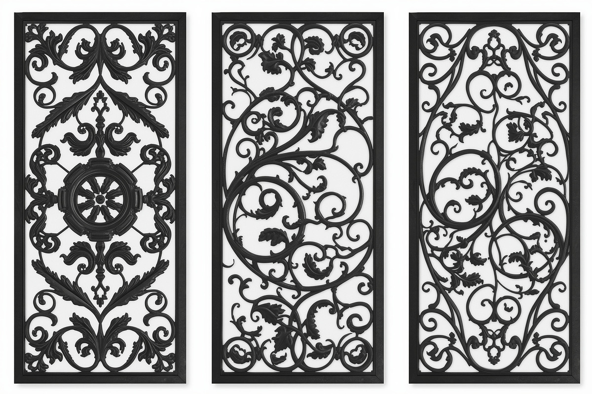 Decorative Floral Panel Silhouette, an Illustration by musafir_fashion (Photo 16 of 21)