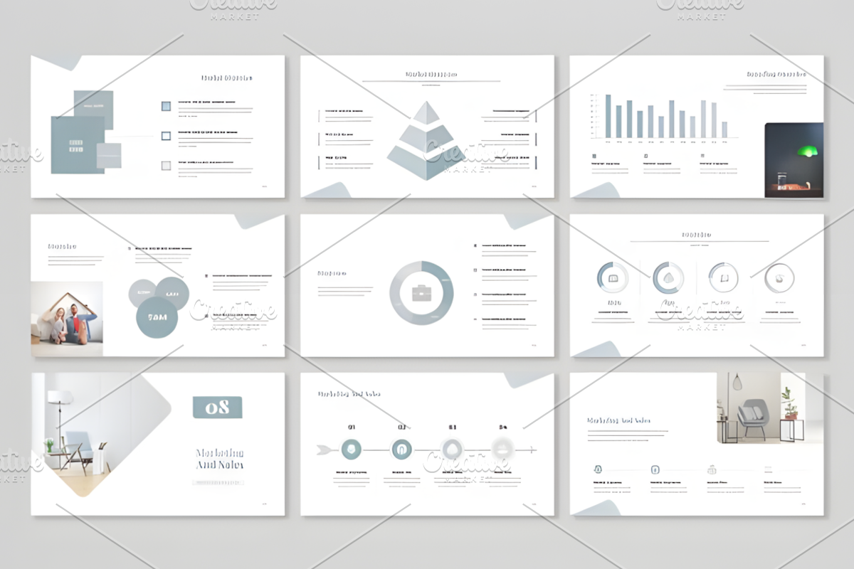 Minimalist Business Plan Presentatio, a Presentation Template by Design Station (Photo 3 of 9)