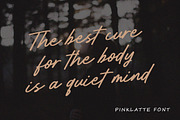 Pinklatte Handwritten Brush Font, a Script Font by Typebae (Thumbnail 5 of 7)