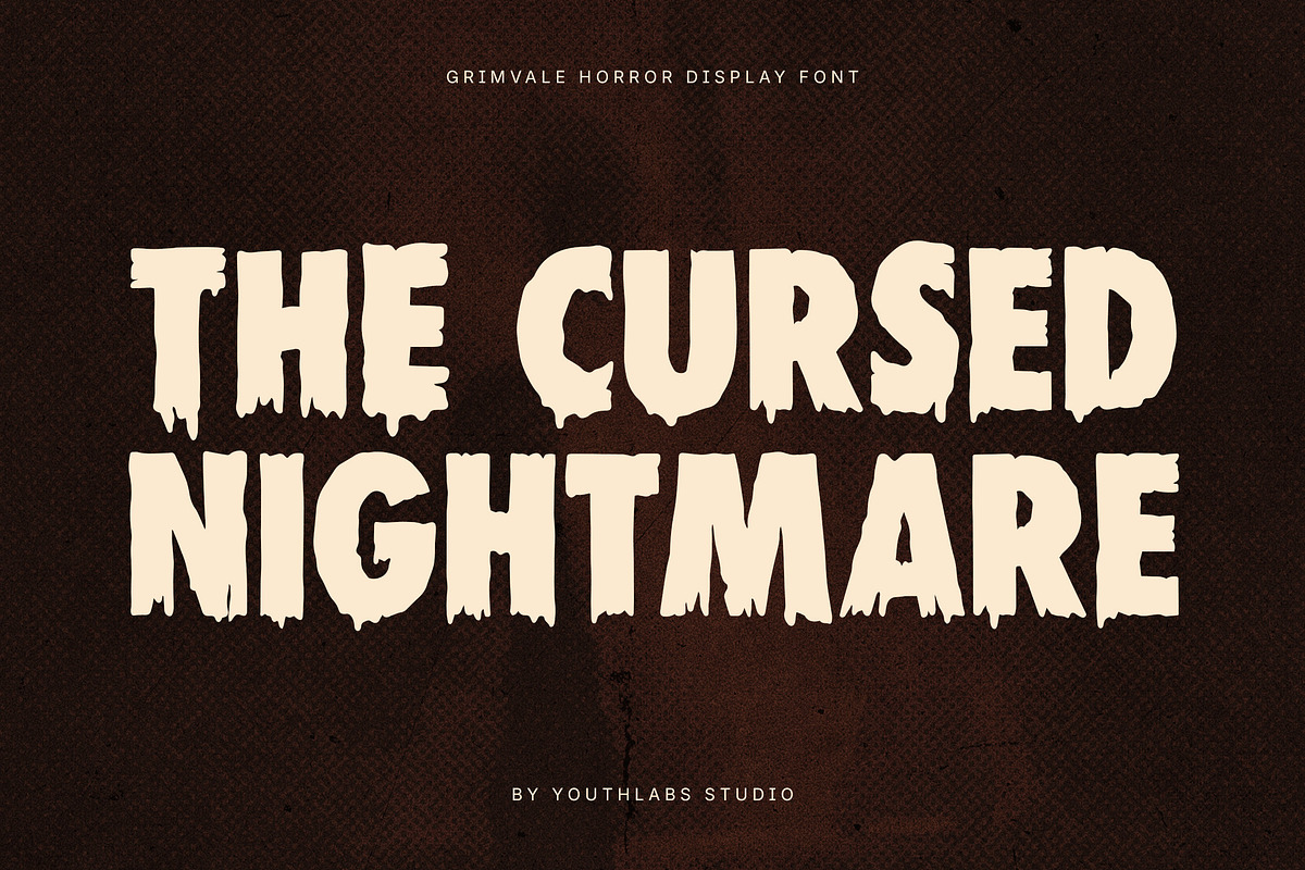 Grimvale - Bold Horror Display Font, a Sans Serif Font by Youthlabs Studio (Photo 7 of 12)