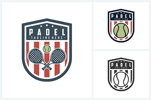Padel logo sport design template, a Branding & Logo Template by jundio studio