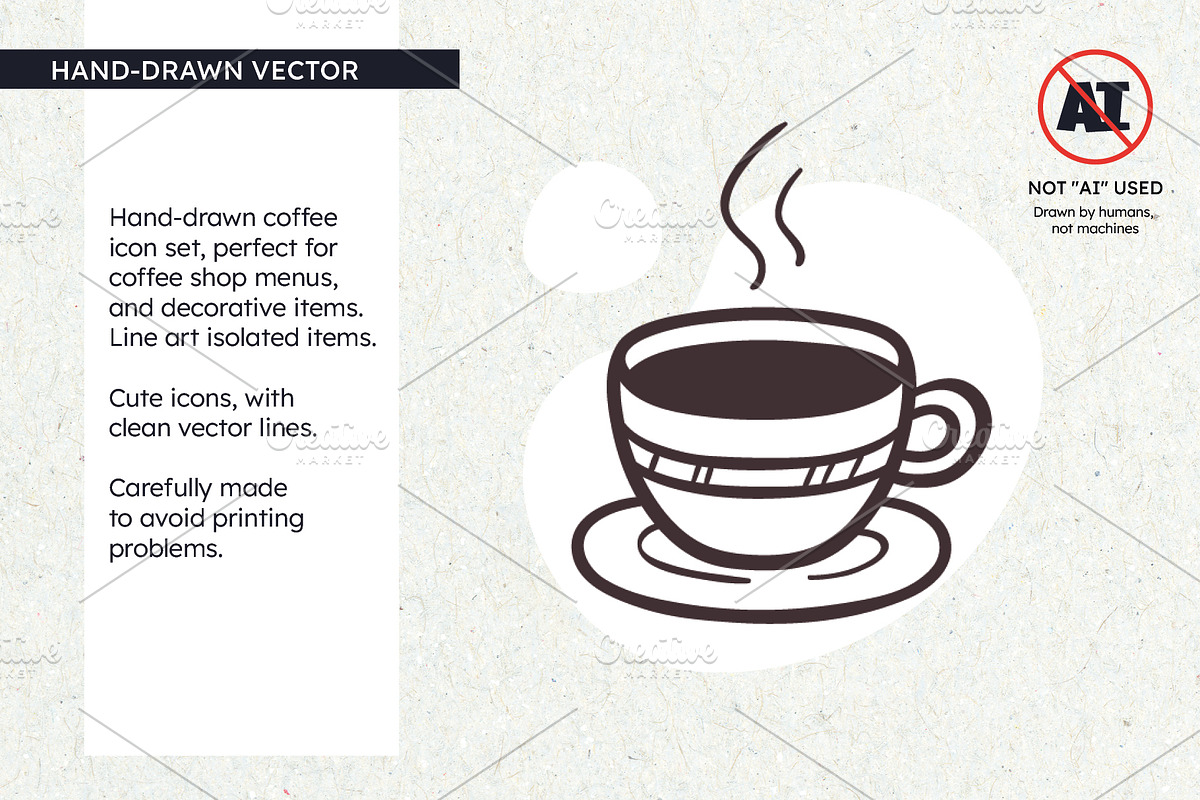 Coffee Icon Set, a Solid Icon by insemar (Photo 2 of 4)