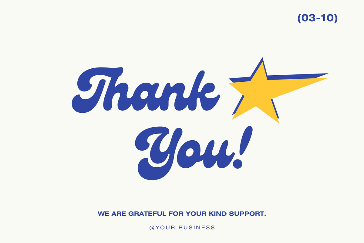Card Template Thank You, a Graphic by Dheny Designer (Photo 4 of 11)