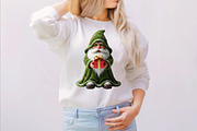 Watercolor Green Christmas Gnomes, an Illustration by SVGArt (Thumbnail 5 of 8)