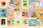 Summer Instagram Post Templates, a Social Media Template by Hell Yeah Designs (Thumbnail 3 of 7)