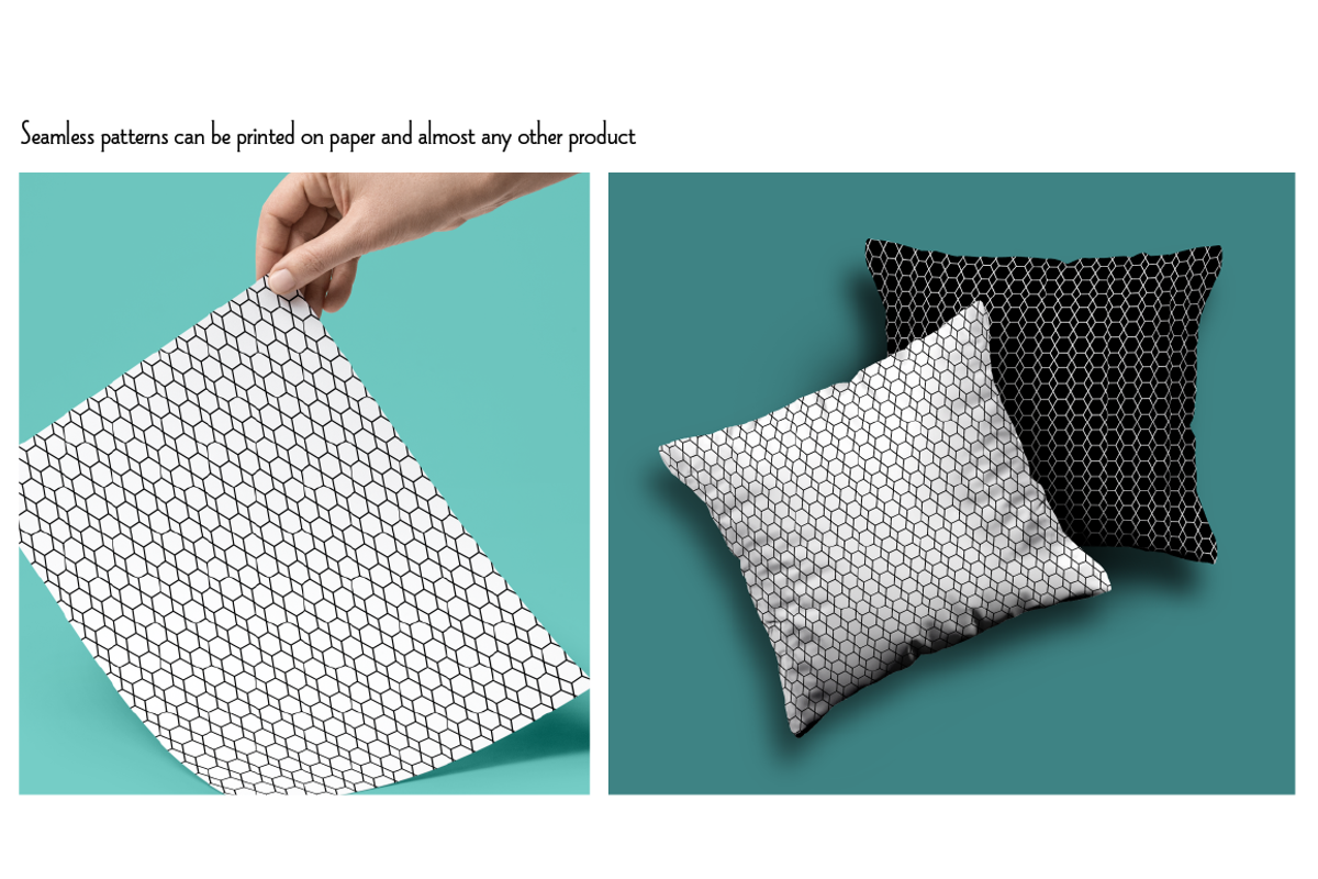 Seamless Black Geometric Patterns, a Pattern Graphic by Melissa Held Designs (Photo 2 of 8)