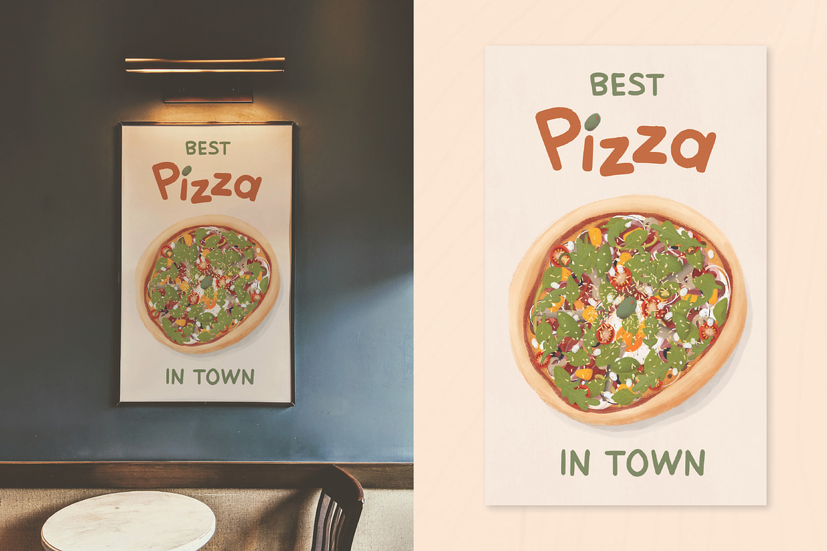 Pizza Builder Kit – Illustrated, a Food Illustration by Jelena Sardi (Photo 8 of 9)