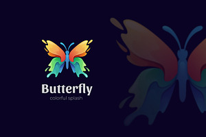 Butterfly colorful style logo, a Branding & Logo Template by Agung_cs