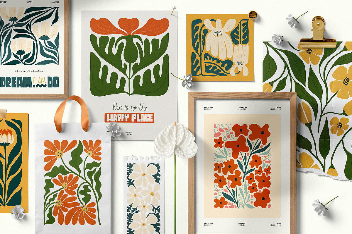 Modern Flora | Wall Art Creator, an Object Graphic by Leleka.Store (Photo 2 of 20)