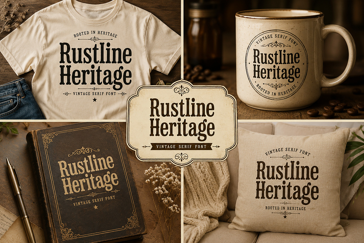 Rustline Heritage, a Script Font by Wow Magic (Photo 2 of 5)