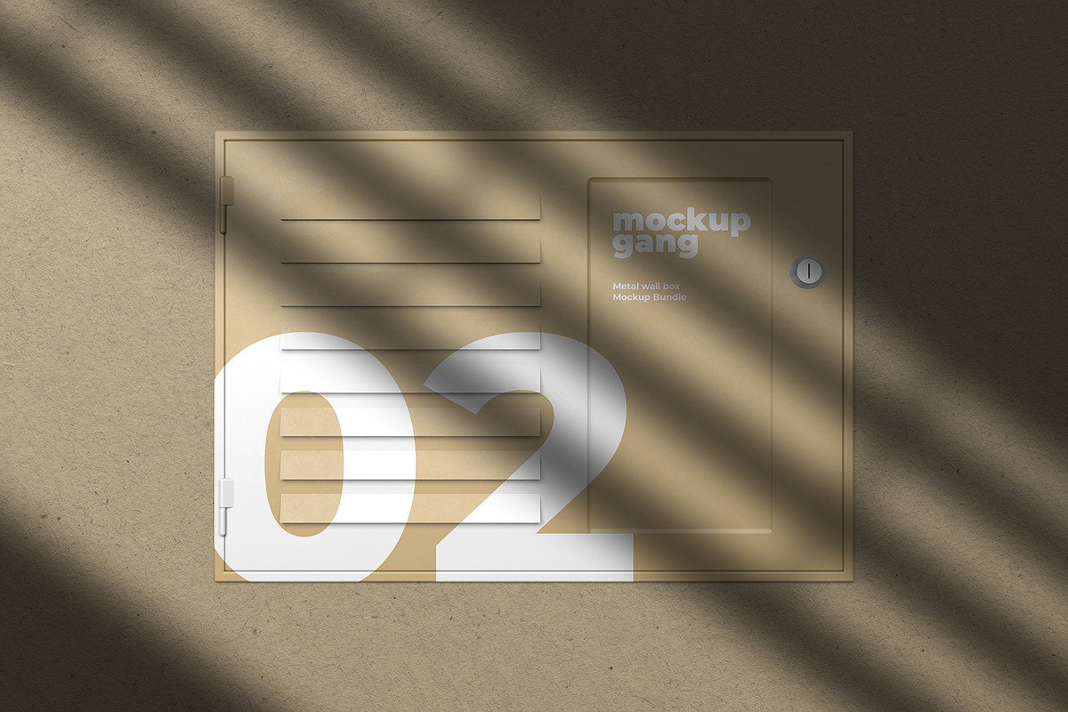 Metal Wall Box Mockup Bundle, a Household Mockup by Mockup Gang (Photo 3 of 7)