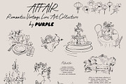 Affair: Romantic Vintage Line Art, a Decorative Illustration by Purple (Thumbnail 9 of 13)