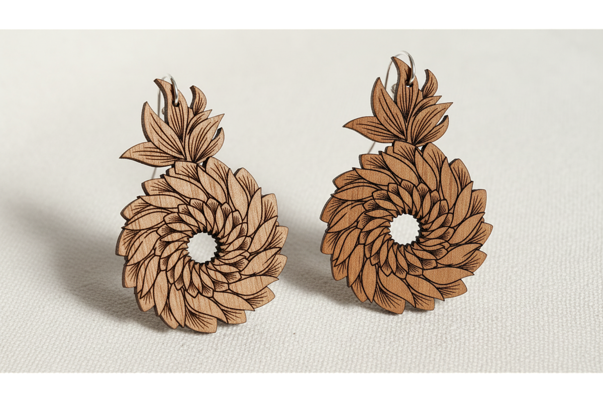 Flower Cut Earrings Pack, a Graphic by hafijul (Photo 7 of 11)