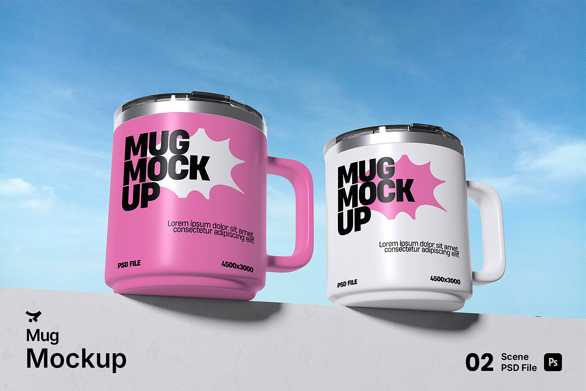Mug Mockup Bundle Set, a Merchandise Mockup by Rielismee (Photo 1 of 5)
