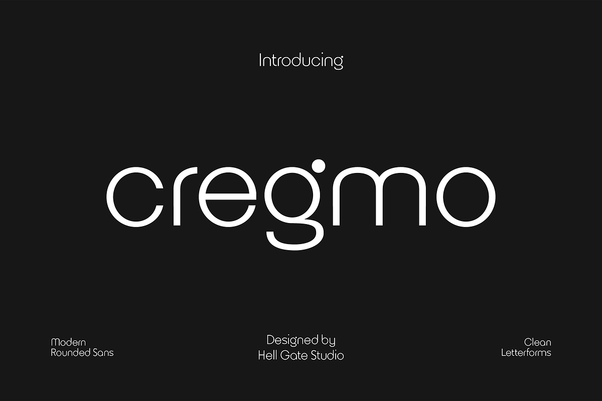 Cregmo Modern Rounded Font, a Sans Serif Font by GRVS Studio (Photo 1 of 7)