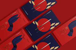 Chinese New Year Envelope Mockup