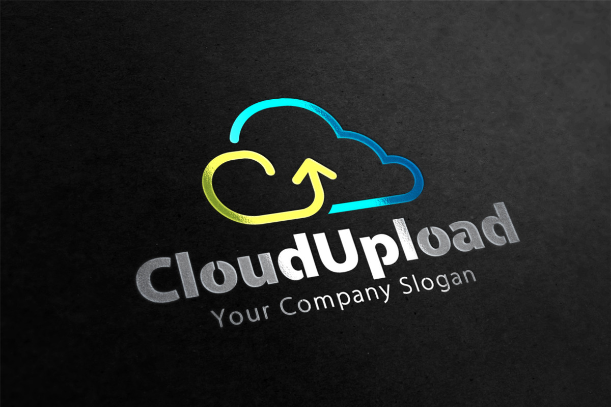 Cloud Upload Logo, a Branding & Logo Template by Creative Dezing (Photo 3 of 5)