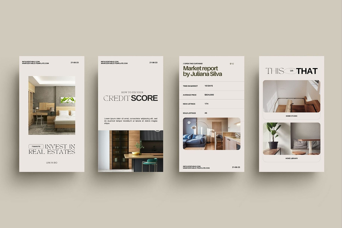 Real Estate Instagram Post + Story, a Social Media Template by Prapti Design (Photo 7 of 12)