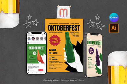 Oktoberfest Flyer - Canva Templates