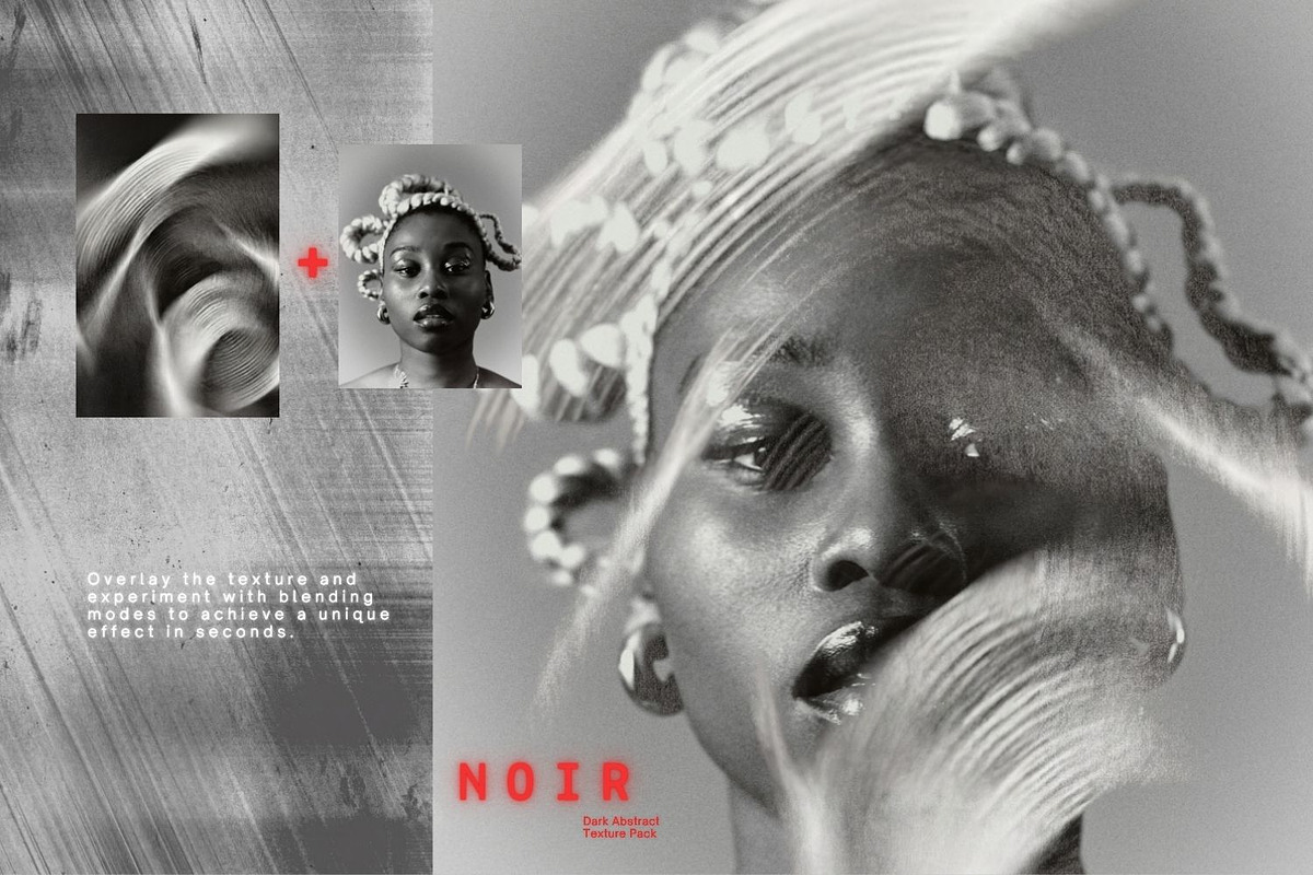 NOIR / Dark Abstract Texture Pack, a Background Graphic by Natali Batu (Photo 4 of 11)