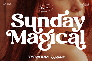 Sunday Magical - Retro Serif Font