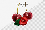 Watercolor Fruits And Vegetables, an Object Graphic by ConceptCafe (Thumbnail 2 of 7)