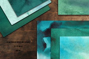 Teal And Jade Textures And Papers