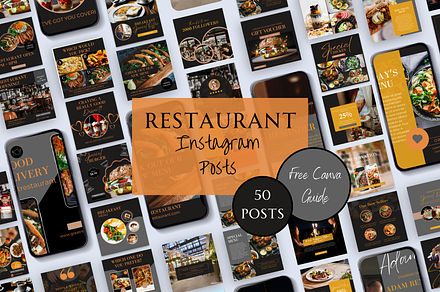 PROFESSIONAL RESTAURANT INSTAGRAM, a Social Media Template by Daring Digies