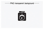 Pound Bank, Coin Money Icons Set, a Finance Illustration by Designfour (Thumbnail 3 of 7)
