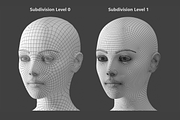 Stylized Female 01 A-Pose Base Mesh, a Characters & Person 3D Model by VK Studio (Thumbnail 21 of 27)