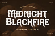 Midnight Blackfire, a Serif Font by Storytype Studio (Thumbnail 1 of 15)