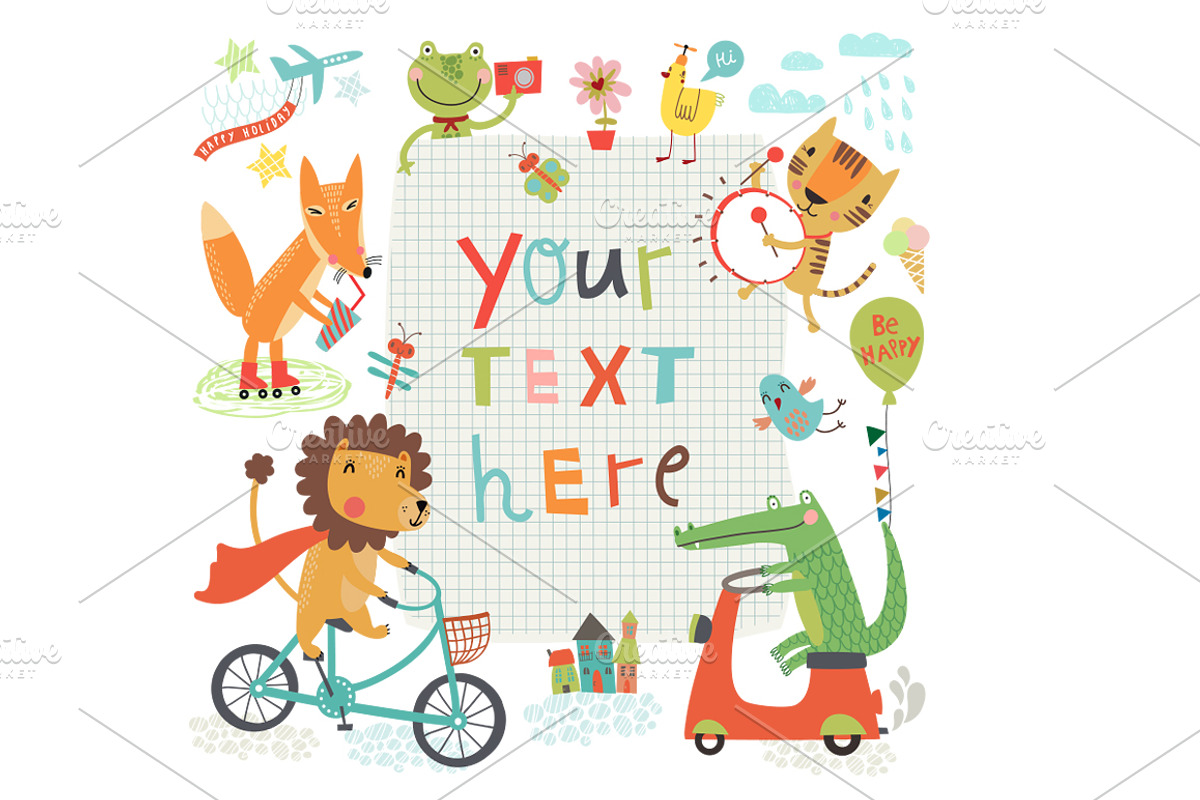 Animals collection, an Animal Illustration by Anna Guz's Store (Photo 2 of 6)