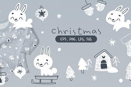 Christmas baby hare
