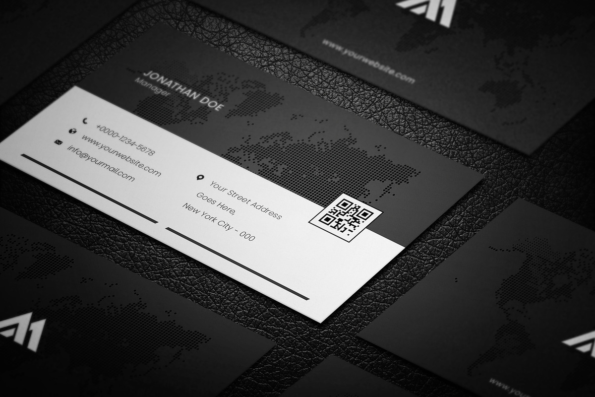 Minimal Corporate Business Card, a Business Card Template by Saman Osama (Photo 1 of 4)