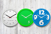 v2 Wall Clock Mockup, a Wearable Device Mockup by ArtefShop (Thumbnail 1 of 4)
