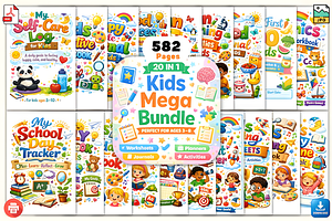 580+ Kids Mega Bundle, a Social Media Template by Ink Gallery