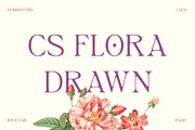 CS Flora Drawn, a Serif Font by Craft Supply Co. (Thumbnail 1 of 8)