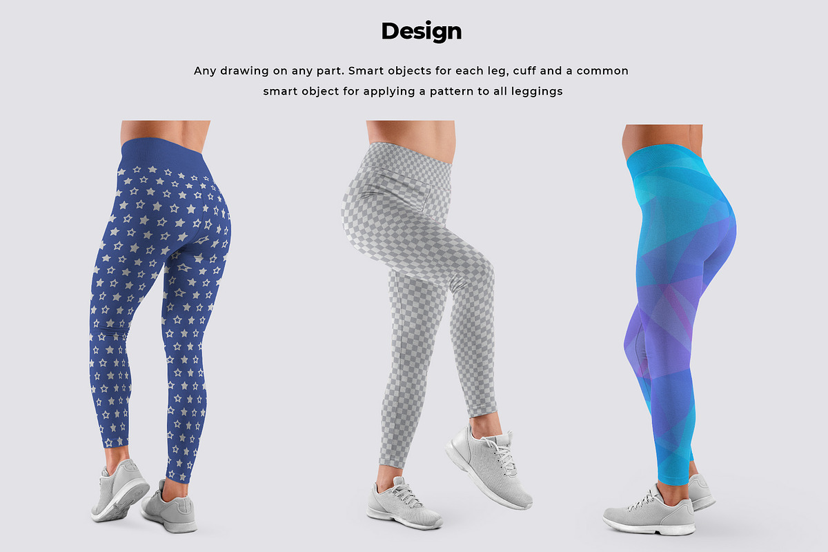 8 Mockups Women Leggins, a Bottom Mockup by Grow Design Craft Studio (Photo 5 of 6)