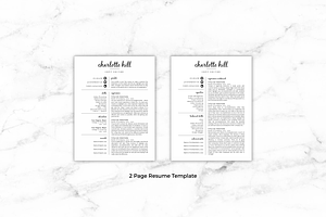 Resume Template/CV - Charlotte