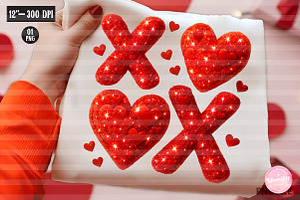 Coquette XOXO Valentine Design, Png, an Illustration by CreationArt