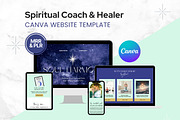 Spiritual Coach & Healer Website, a Landing Page Template by Digital Content Mix (Thumbnail 1 of 6)