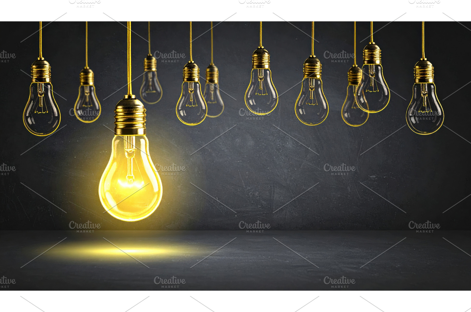 Bright yellow light bulb glowing, a Technology Photo by Igor Tichonow