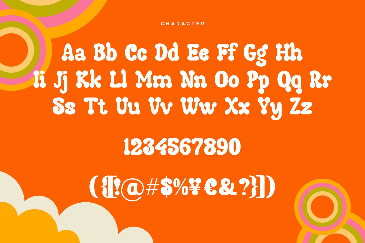 Seginoly - Retro Groovy Font, a Serif Font by Shakira Studio (Photo 11 of 11)